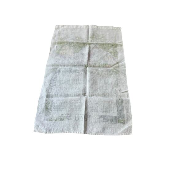 VTG 1978 Calendar Tea Towel Red Barn Country Scene Fall Colors Linen Kitchen - Picture 4 of 4